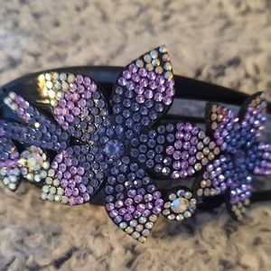 Black Silver/Purple Hair Clip